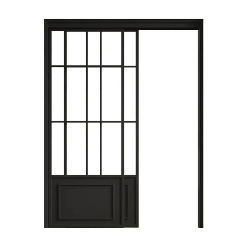 Frameless Glass Enclosure With Hinged Door