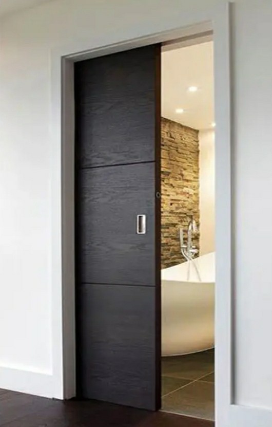 Frosted Glass Pocket Doors Interior
