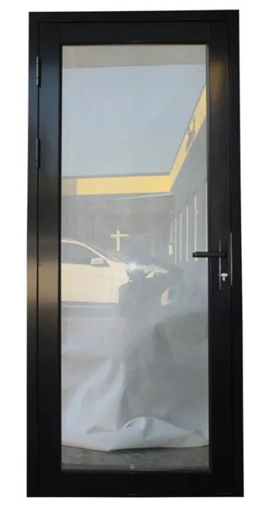 Hinged Glass Door With Inline Panel