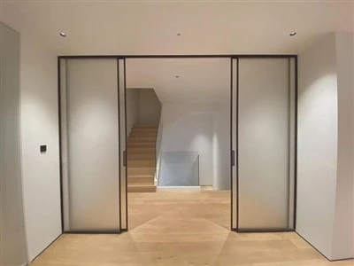 What is the fire - resistance rating of a sliding glass door?