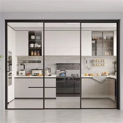 What are the noise - reduction properties of big aluminium sliding doors?